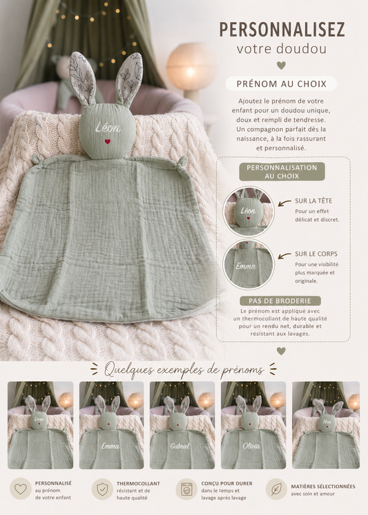 Mon Doudou à Mon Prénom –  🧸✨